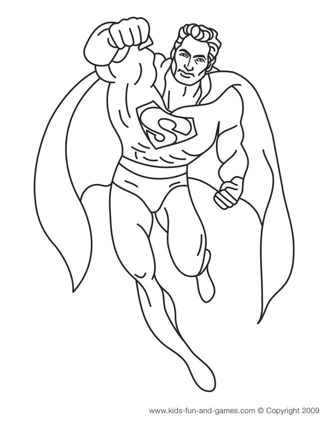 Superman en plein vol dans un ciel dynamique