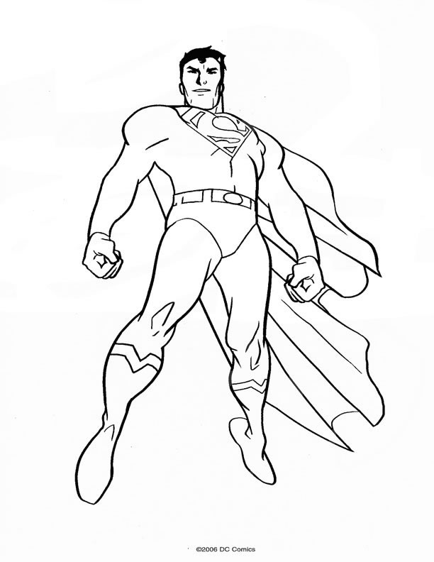 Superman en plein vol au-dessus d'une ville