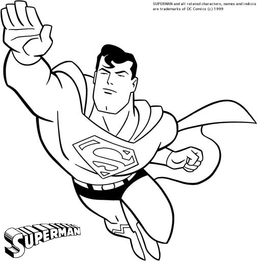 Superman en plein vol au-dessus d'une ville
