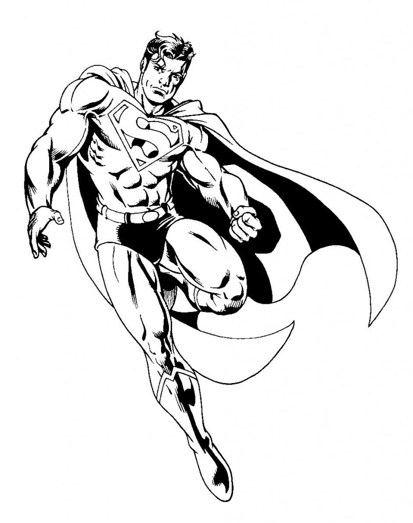 Superman en pleine action dans un décor urbain dynamique