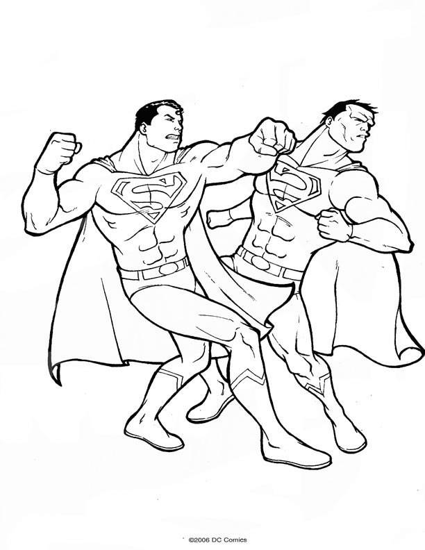 Superman en pleine action dans une scène dynamique