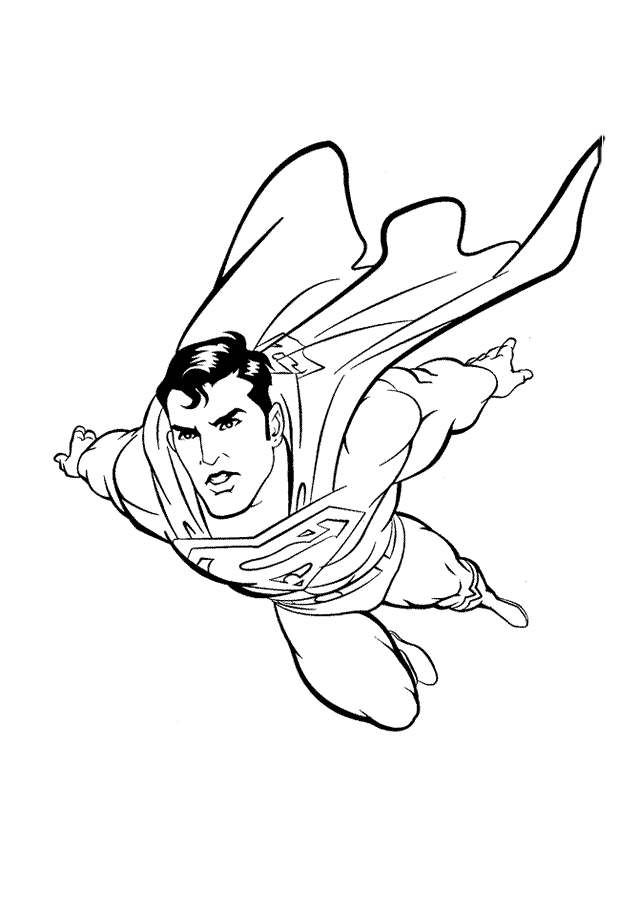 Superman en pleine action dans un décor urbain