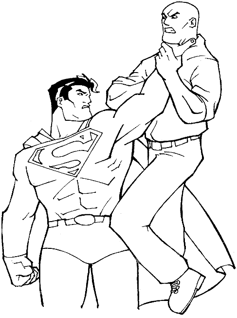Superman en pleine action dans une scène dynamique