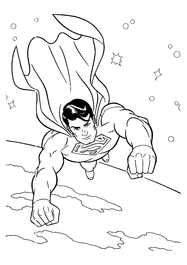 Superman en pleine action dans un décor urbain