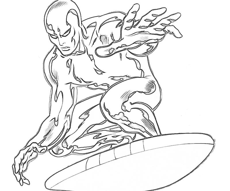 Coloriage Surfeur d'Argent #44634 à imprimer Coloriage Surfeur d'Argent #44634 à imprimer