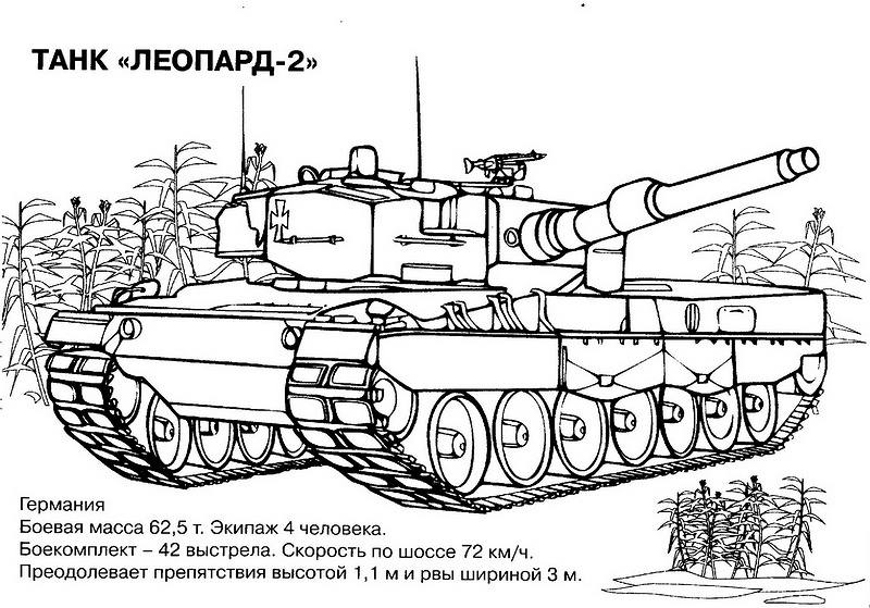 Coloriage d'un tank militaire en action sur un terrain