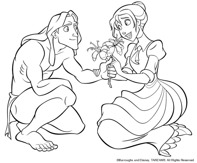 Tarzan et Jane dans la jungle, prêts à explorer
