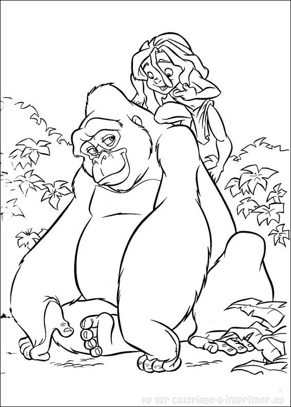 Tarzan en pleine interaction avec un éléphant dans la jungle