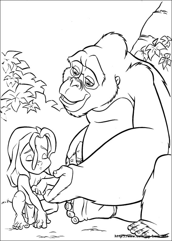 Tarzan en pleine interaction avec un éléphant dans la jungle