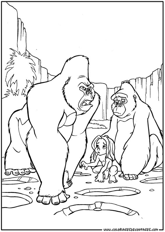 Tarzan en pleine interaction avec un éléphant dans la jungle