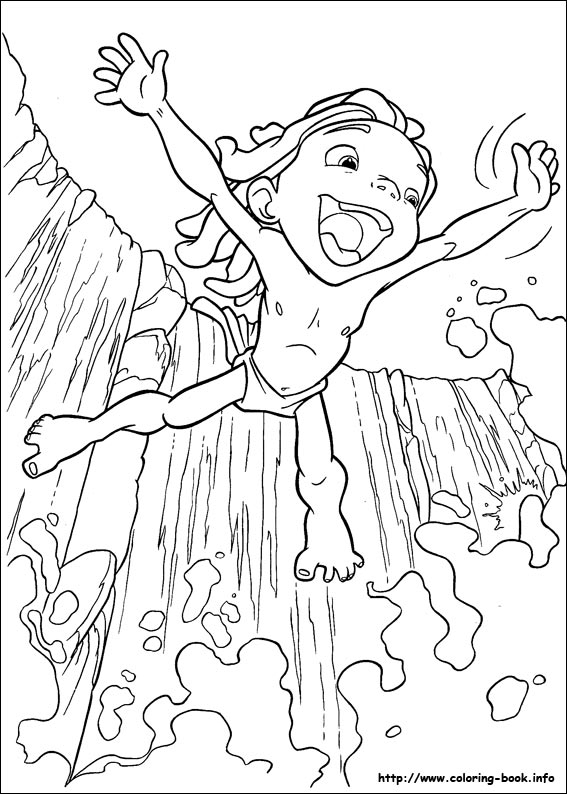 Tarzan en pleine interaction dans la jungle