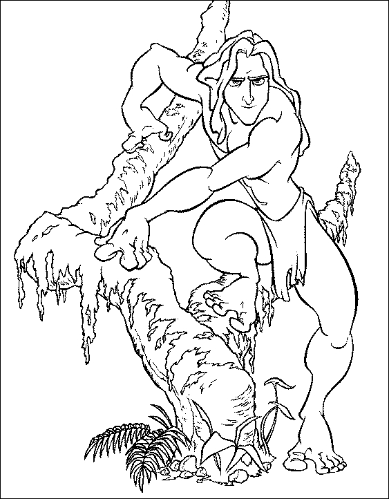 Tarzan et Jane se rencontrent dans la jungle