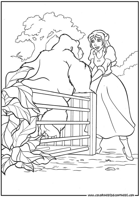 Tarzan en pleine action dans la jungle