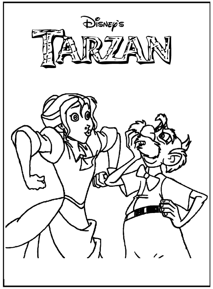Tarzan en pleine interaction avec un gorille dans la jungle