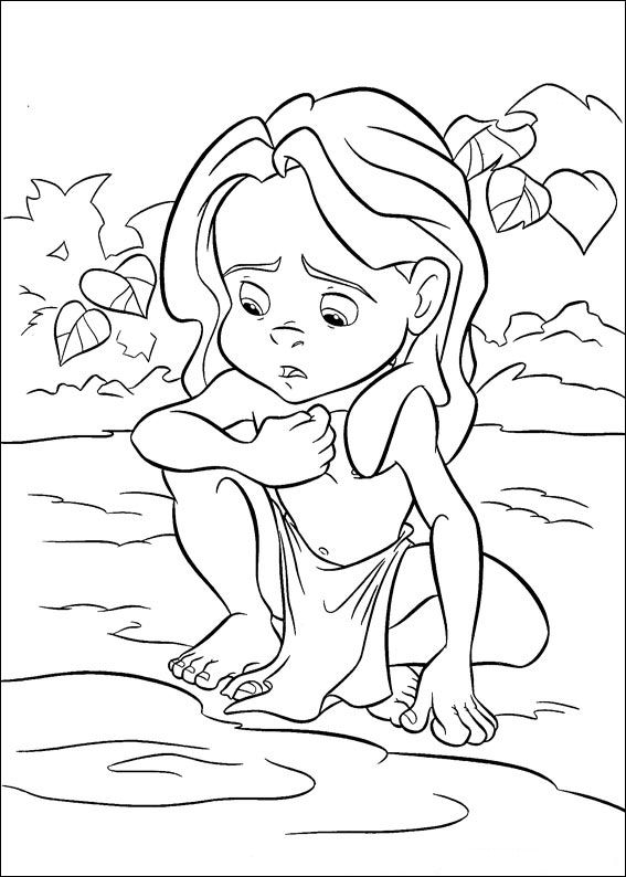Tarzan en pleine action dans la jungle
