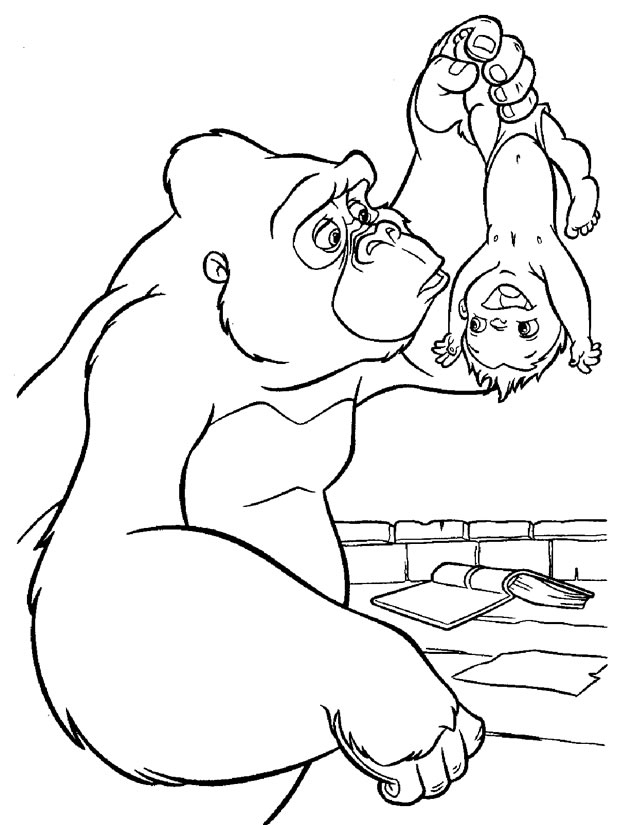 Tarzan en pleine aventure dans la jungle