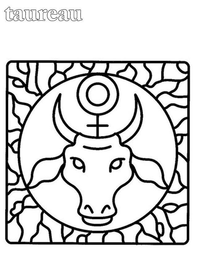 Coloriage d'un taureau majestueux dans un paysage naturel