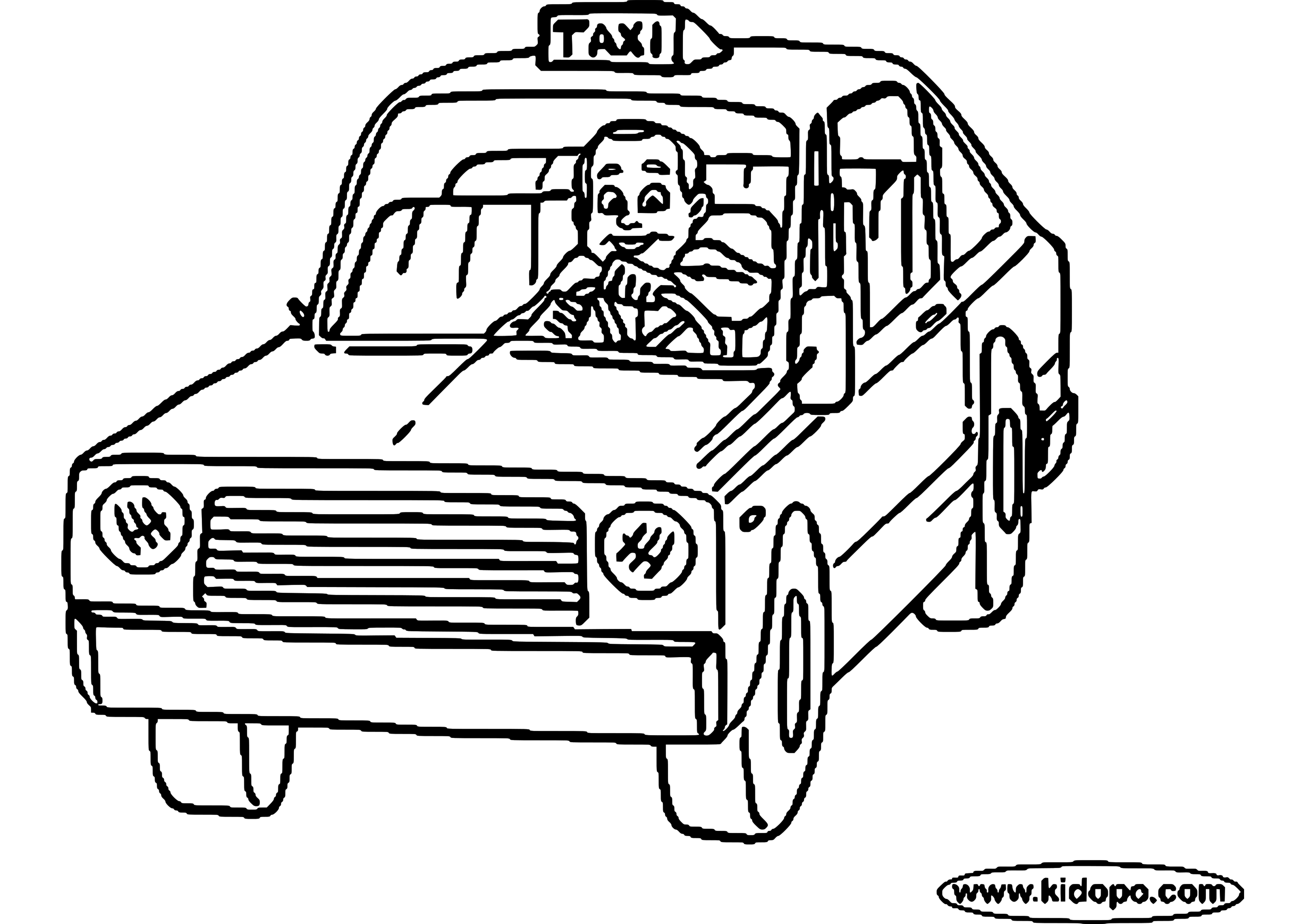 Coloriage Taxi #47646 à imprimer Coloriage Taxi #47646 à imprimer