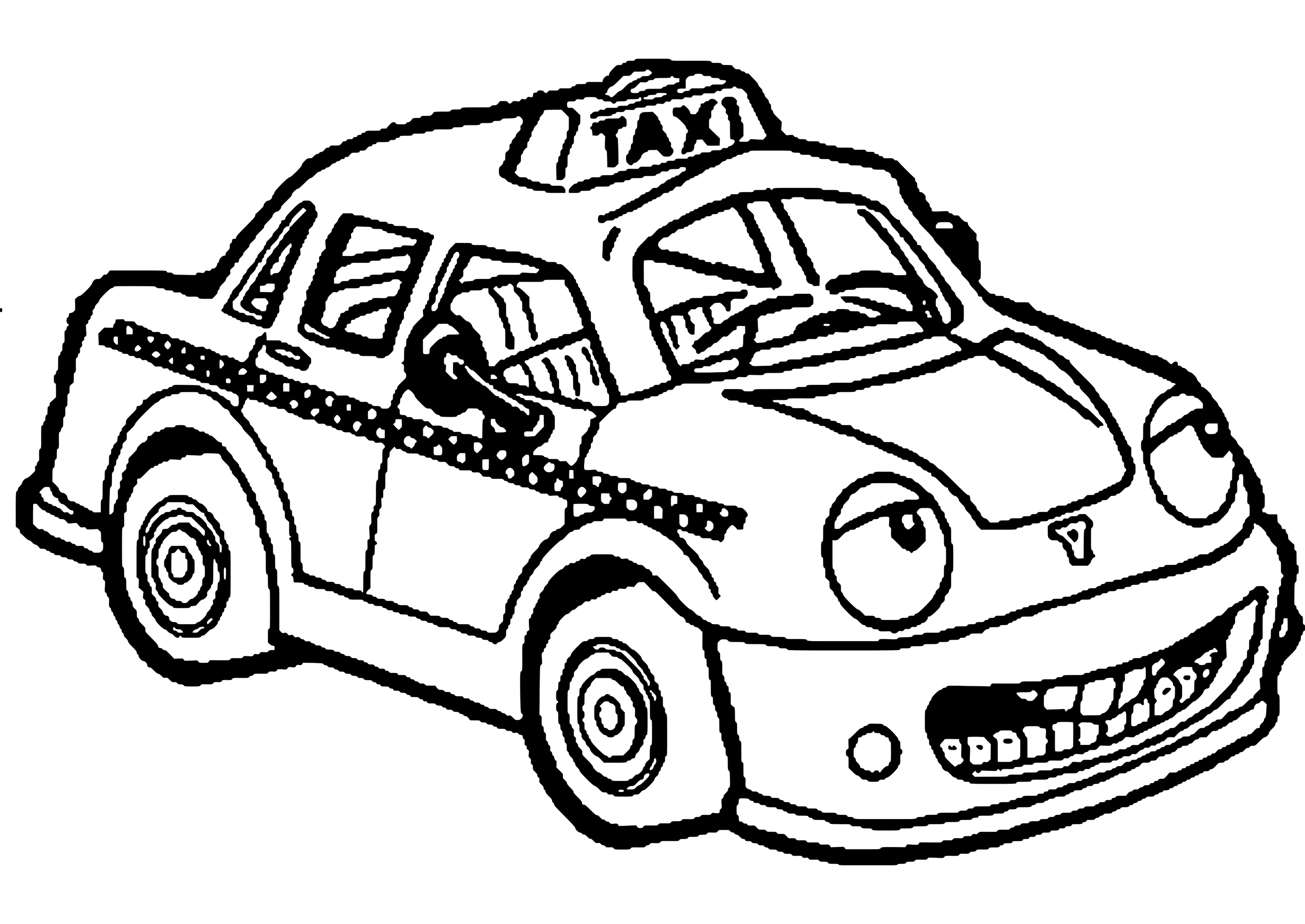 Coloriage Taxi #47649 à imprimer Coloriage Taxi #47649 à imprimer
