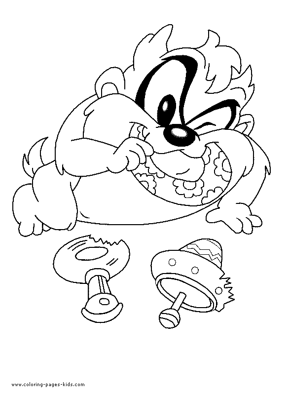 Taz en pleine démonstration de sa personnalité explosive