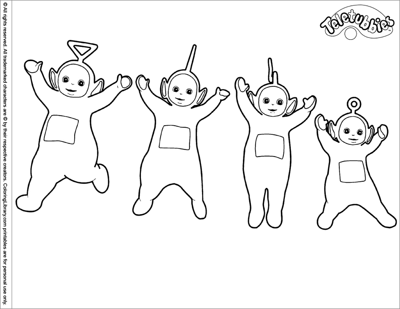 Les Teletubbies en train de s'amuser dans un paysage verdoyant