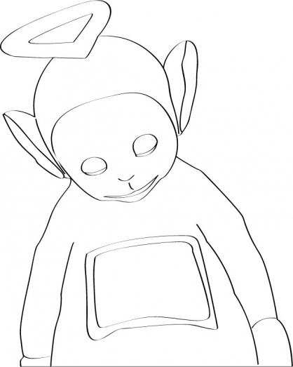 Les Teletubbies jouant dans un paysage verdoyant