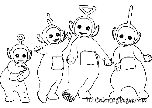 Les Teletubbies se rassemblent autour du soleil radieux