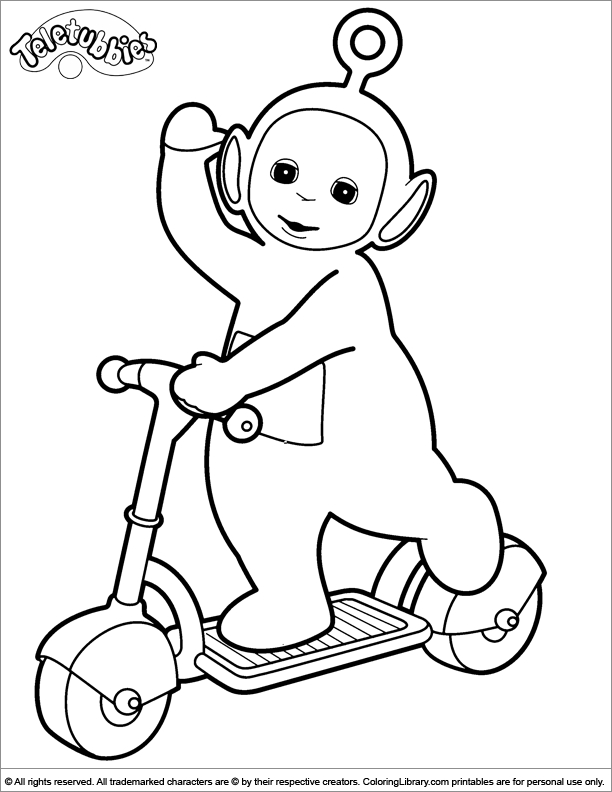 Les Teletubbies en pleine activité dans leur monde coloré