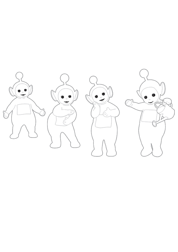 Les Teletubbies s'amusent sous le soleil