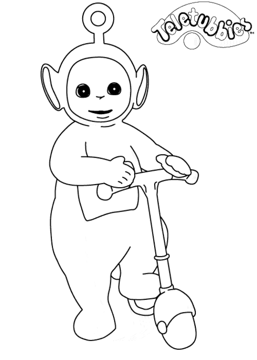 Les Teletubbies jouant joyeusement dans un paysage verdoyant
