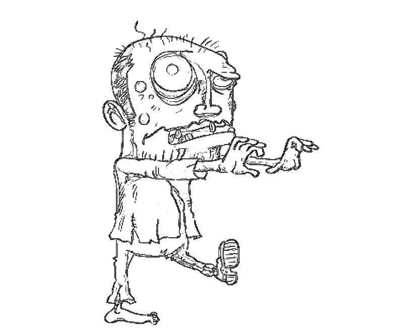 Coloriage de Rick Grimes dans une scène emblématique de The Walking Dead