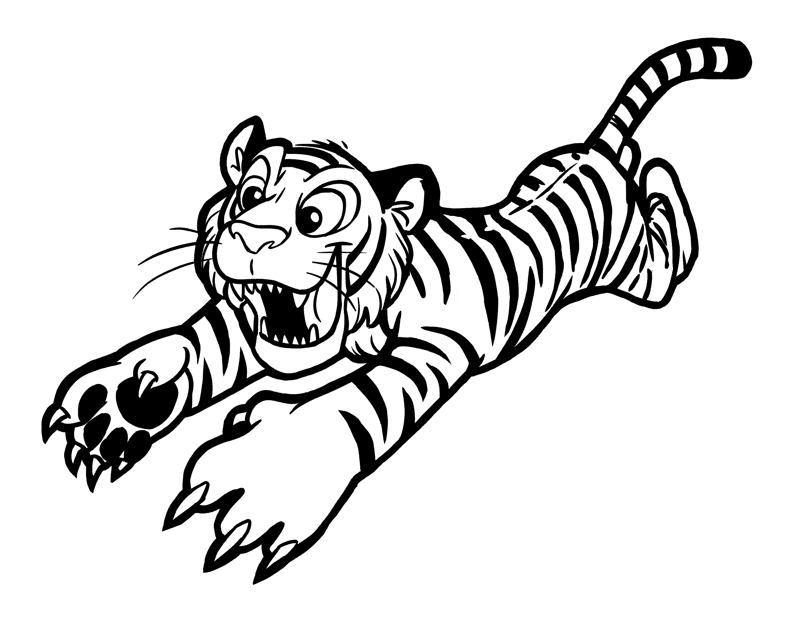 Un tigre majestueux se prélasse dans la jungle