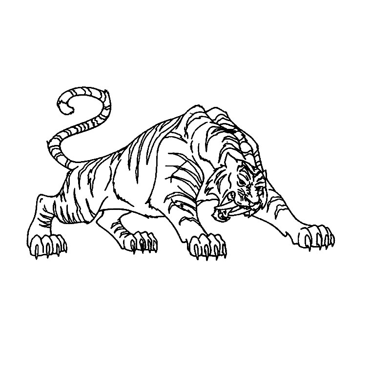 Un tigre majestueux se reposant dans la jungle