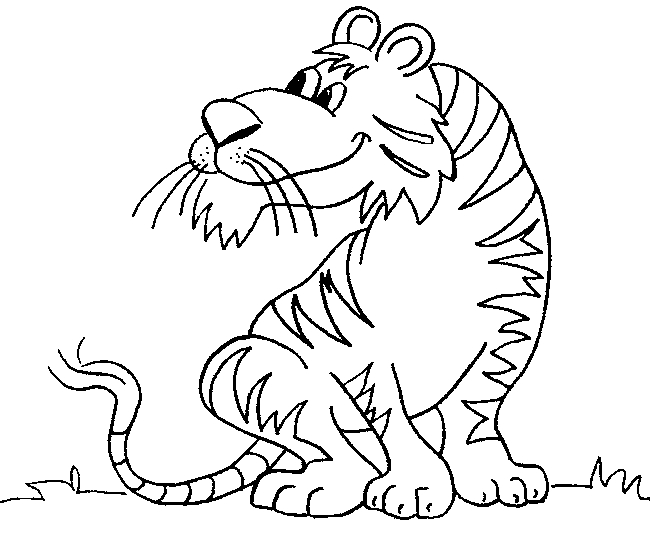Un tigre majestueux se reposant dans la jungle