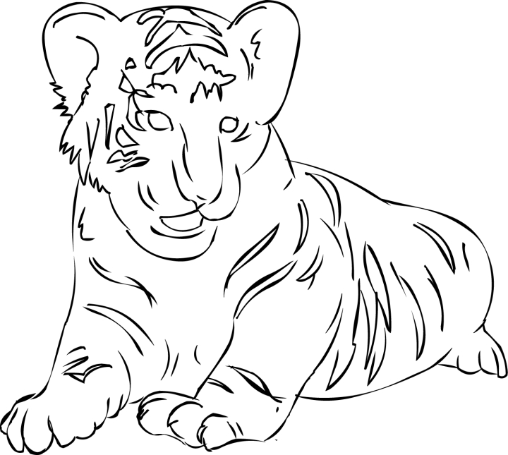 Un tigre majestueux se reposant sous un arbre