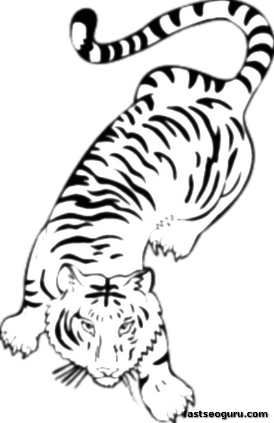 Un tigre majestueux se reposant dans la jungle