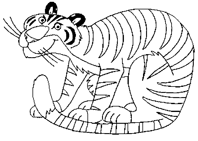 Un tigre majestueux se reposant dans la jungle