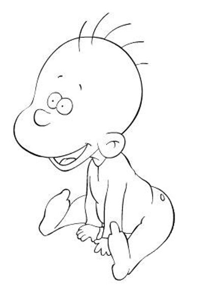 Coloriage de Titeuf en pleine aventure avec son ami