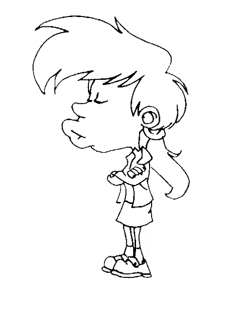 Coloriage de Titeuf en pleine aventure avec ses amis
