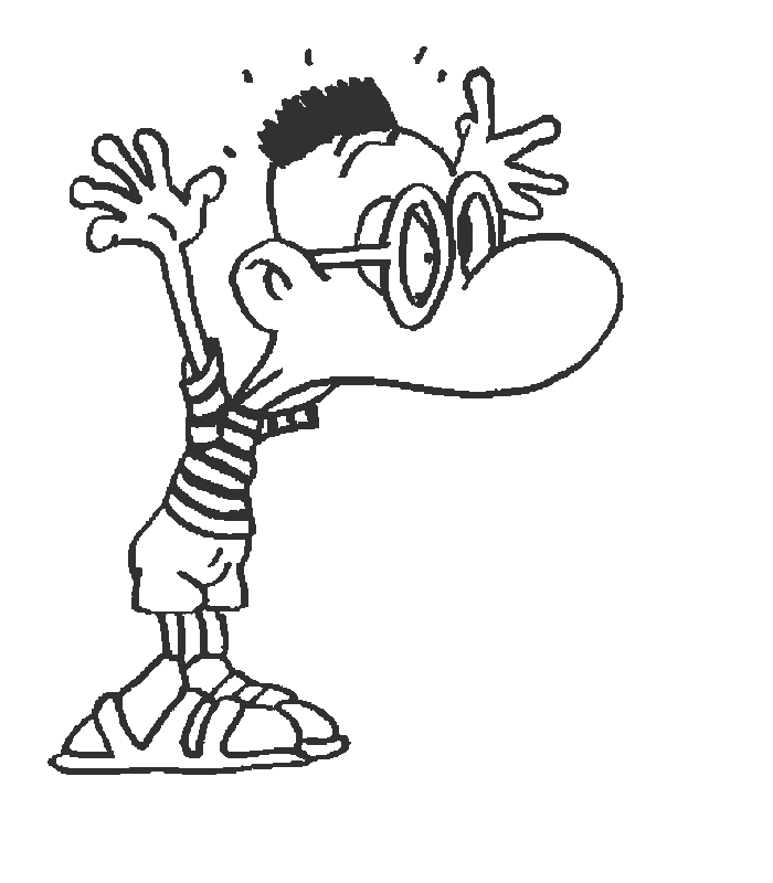 Coloriage de Titeuf en pleine aventure avec son ami