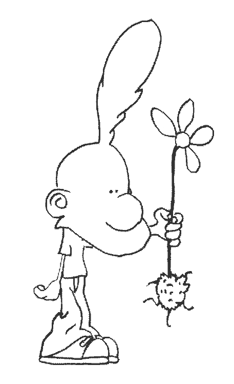 Coloriage de Titeuf en pleine aventure avec ses amis