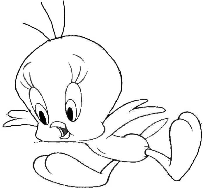 Titi et Grosminet en pleine aventure dans un décor animé