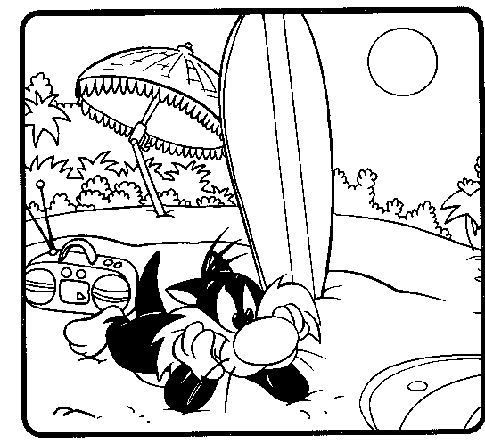 Titi et Gros Minet se retrouvent dans un moment de complicité ludique