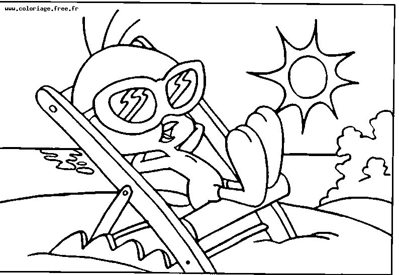 Titi et Grosminet en pleine aventure sur un fond paisible