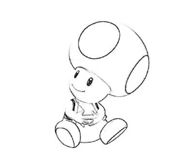 Toad en pleine aventure sur un chemin forestier