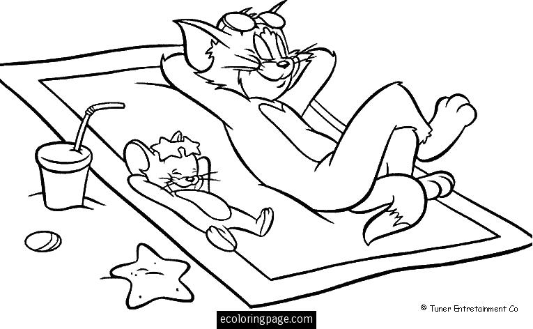 Tom et Jerry dans une scène de jeu espiègle