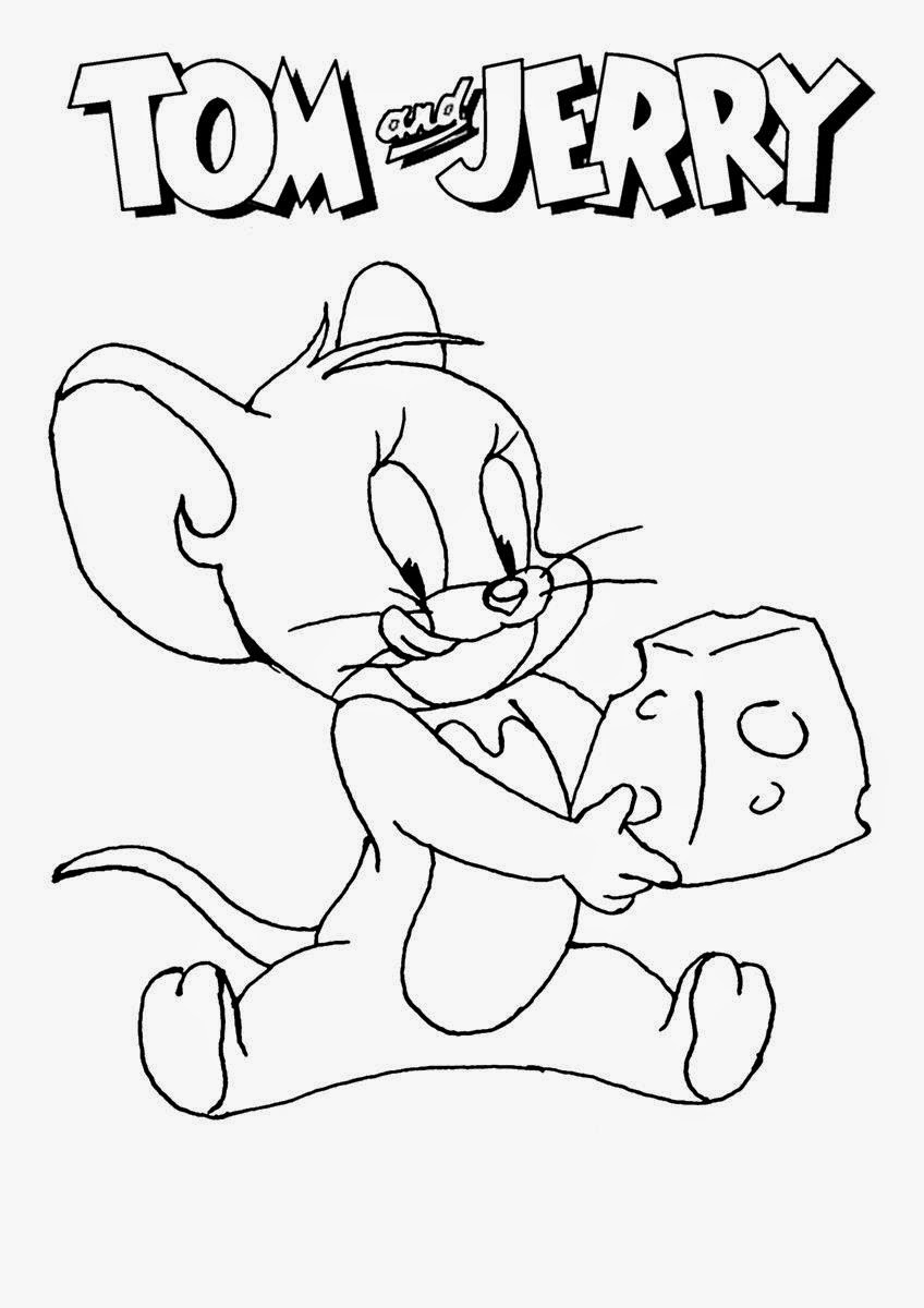 Tom et Jerry en pleine poursuite dans un décor animé