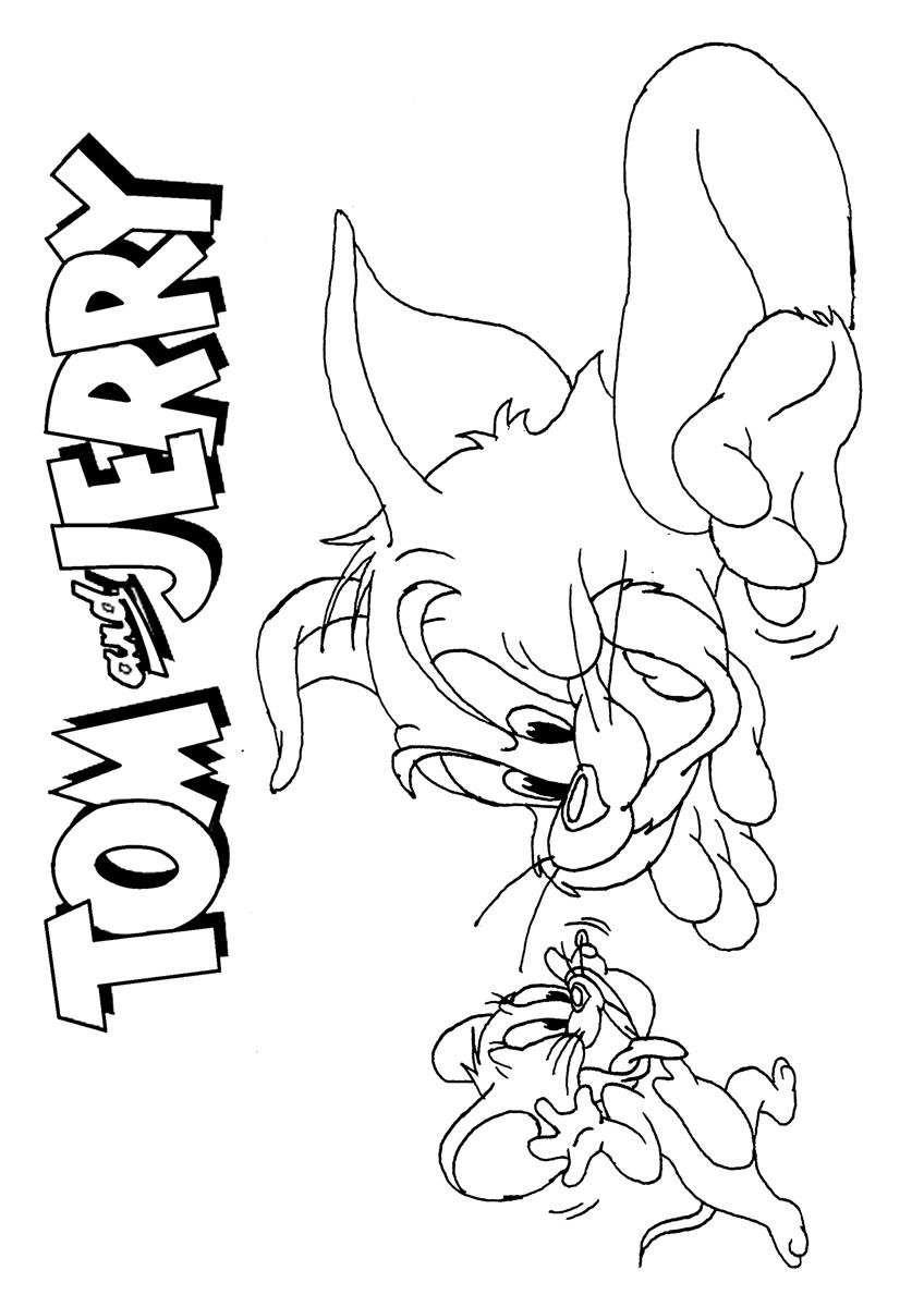 Tom et Jerry en pleine course dans un décor animé