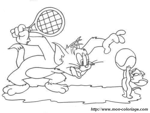 Tom et Jerry se poursuivent dans un décor animé