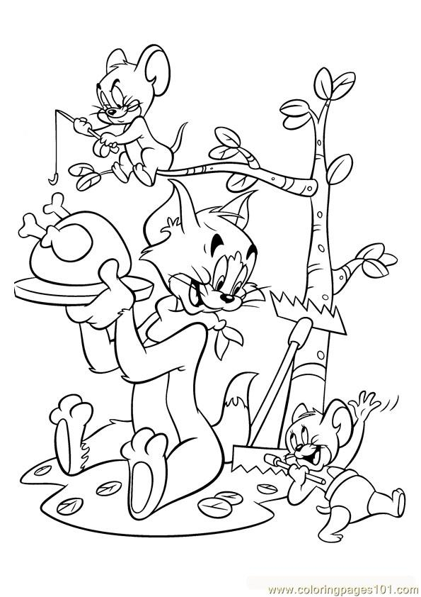Tom et Jerry en pleine poursuite dans un décor ludique